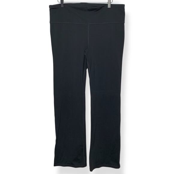 Gap women's black Gapfit Blackout High Rise Bootcut Studio Dance Pants XL - Picture 3 of 11